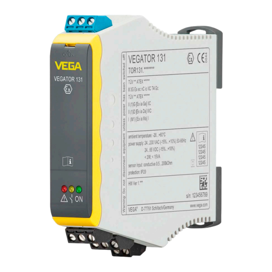 VEGA VEGATOR 131 Betriebsanleitung