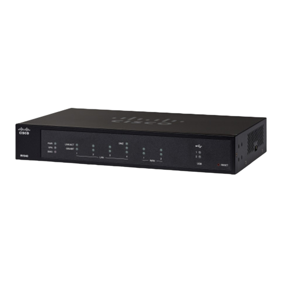 Cisco RV340 Handbücher