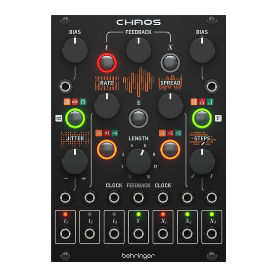 Behringer CHAOS Schnellstartanleitung