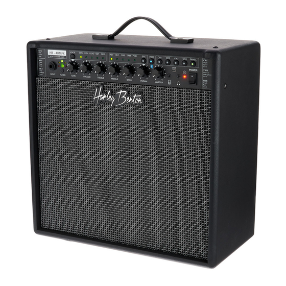 thomann Harley Benton HB-20MFX Bedienungsanleitung
