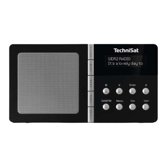 TechniSat TECHNIRADIO 1 NRW Edition Bedienungsanleitung