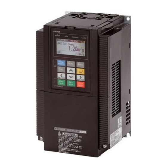 Omron 3G3LX-A Bedienungsanleitungen