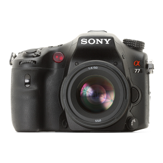 Sony A77 Gebrauchsanleitung