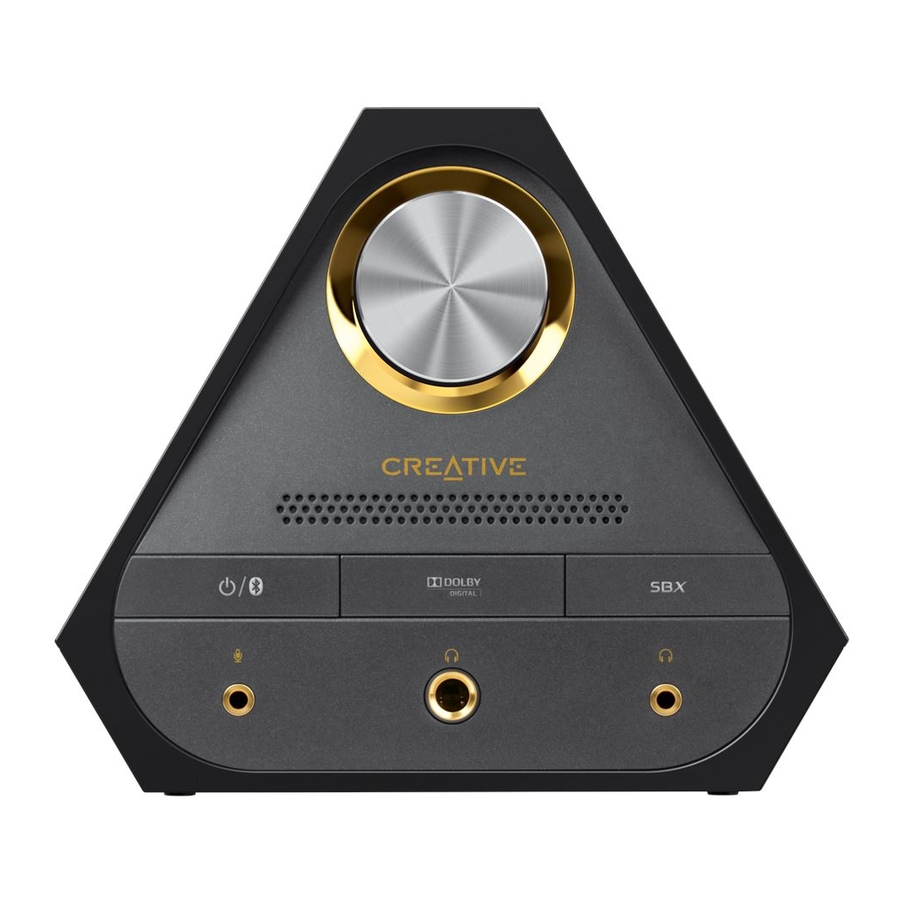 Creative Sound Blaster X7 Handbuch