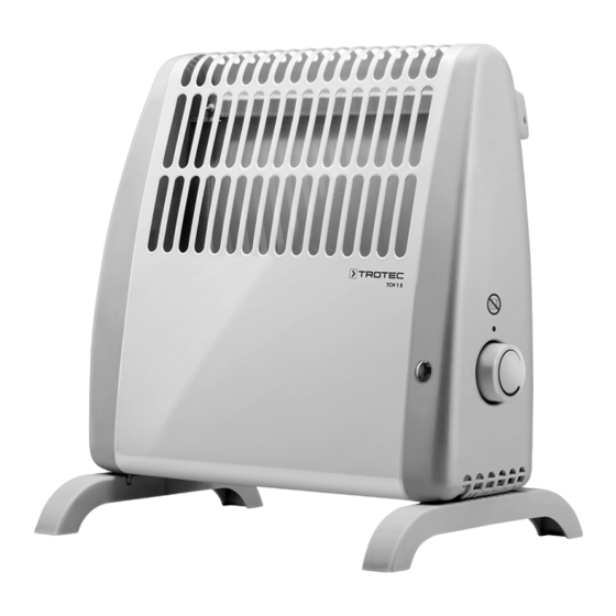 Trotec TCH 1 E Bedienungsanleitung