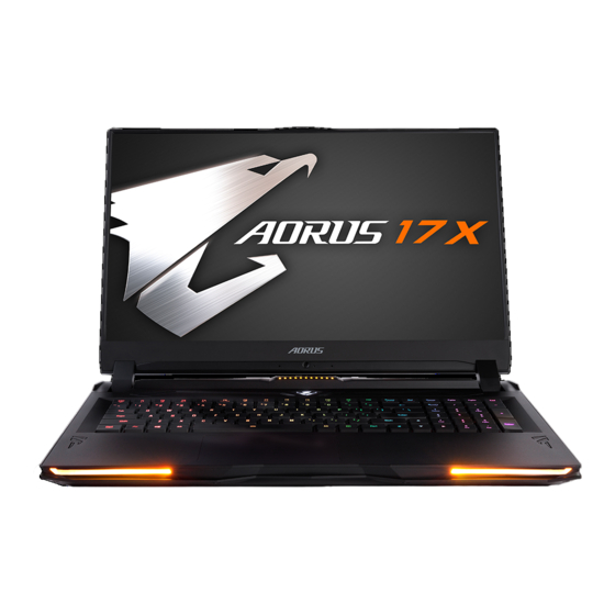AORUS 17X Bedienungsanleitung