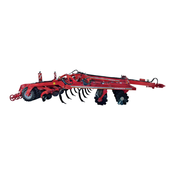 HORSCH Tiger AS LT MT XL Betriebsanleitung