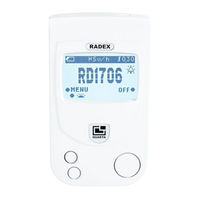 PCE Instruments RADEX RD1706 Bedienungsanleitung