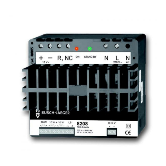 Busch-Jaeger AudioWorld 8208 Betriebsanleitung