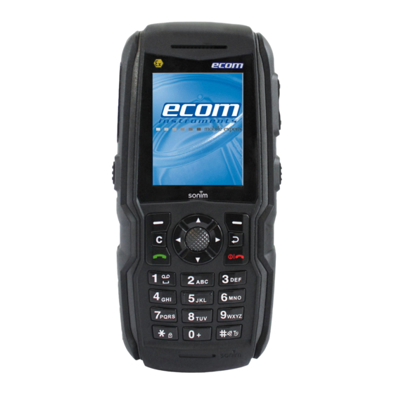 Sonim XP3300 Z1/ECOM Ex-Handy 07 Benutzerhandbuch