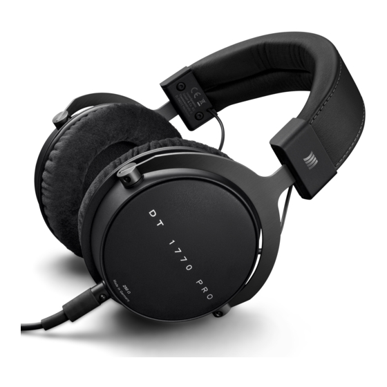 Beyerdynamic DT 1770 PRO Bedienungsanleitung