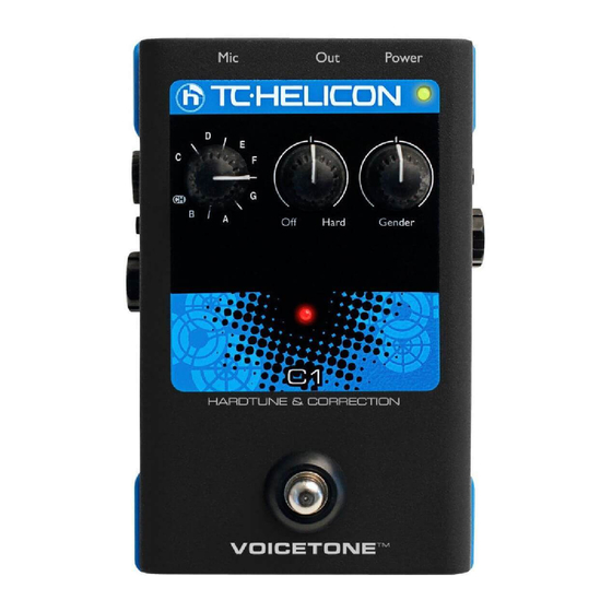TC-Helicon VOICETONE C1 Schnellstartanleitung