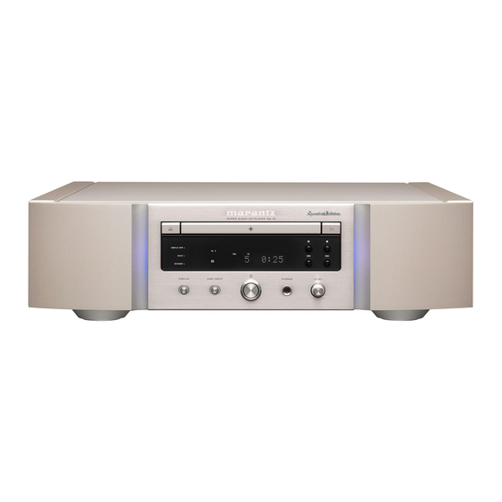Marantz SA-12 SE Bedienungsanleitung