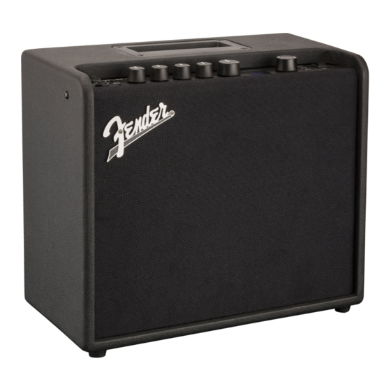 Fender MUSTANG LT25 Detaillierte Bedienungsanleitung