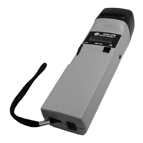 testo 476 Bedienungssanleitung