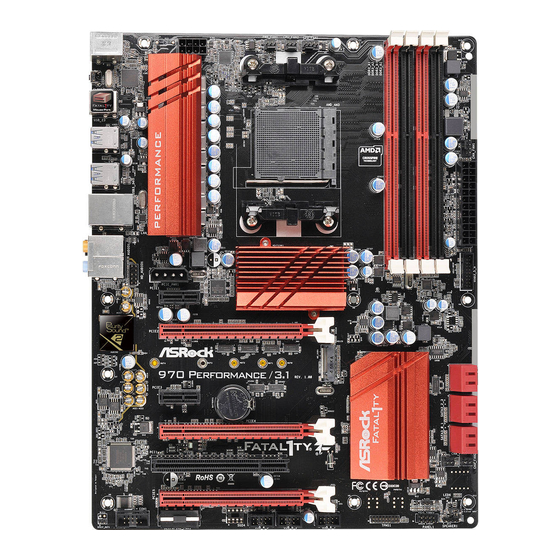 ASROCK Fatal1ty 970 Performance/3.1 Serie Handbuch
