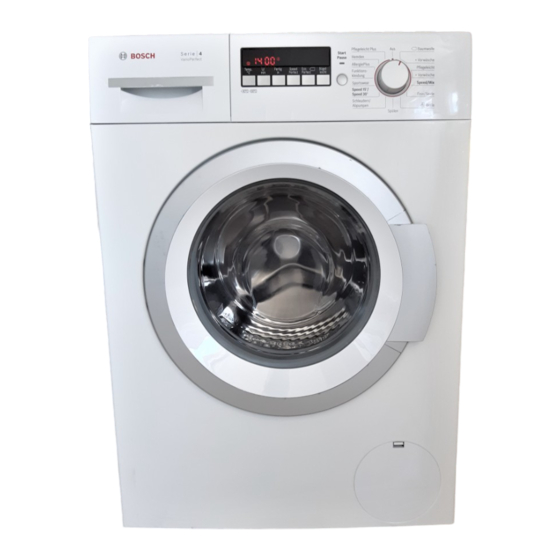 Bosch WAK282E1 Gebrauchs- Und Aufstellanleitung