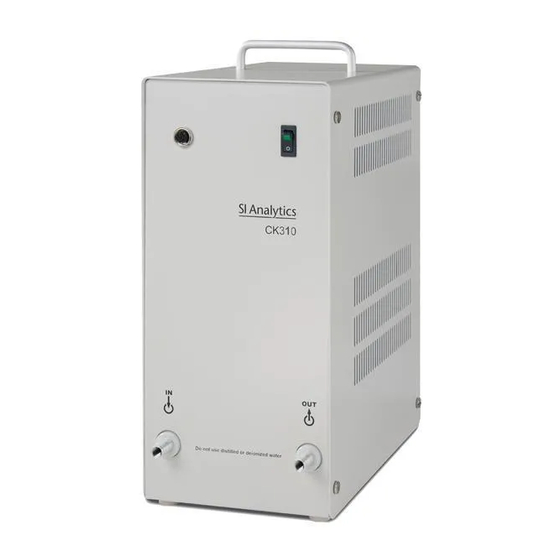 Xylem SI Analytics CK 300 Gebrauchsanleitung