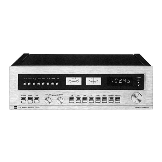 Dual CT 1641 Serviceanleitung