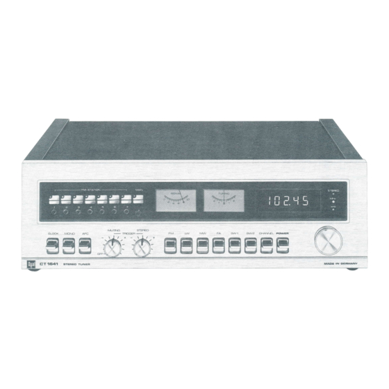 Dual CT 1641 Serviceanleitung