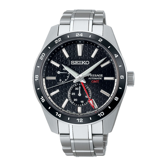 Seiko Presage Sharp Edged GMT SPB221J1 Anleitung