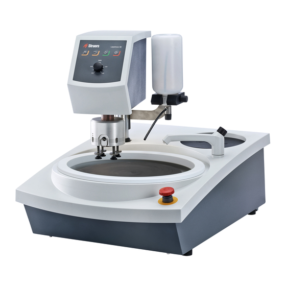 struers LaboForce-100 Betriebsanleitung