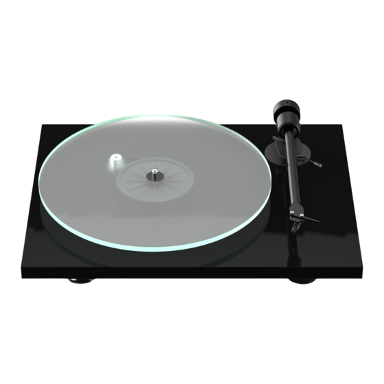 Pro-Ject Audio Systems T1 Handbücher