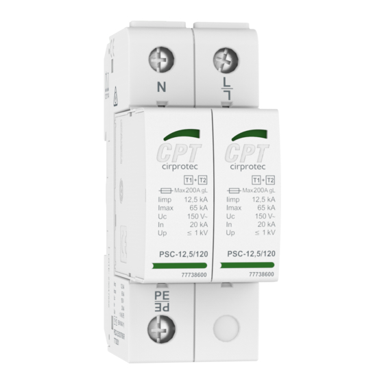 CPT PSC2 Serie Installationsanleitung