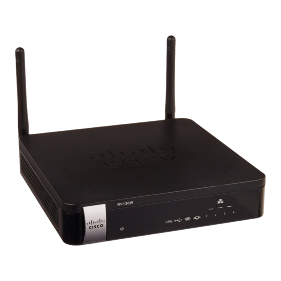Cisco RV Serie Anleitung Für Die Erweiterte Konfiguration