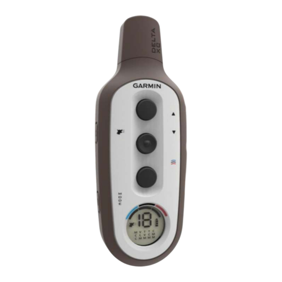 Garmin Delta  XC-Serie Benutzeranleitung