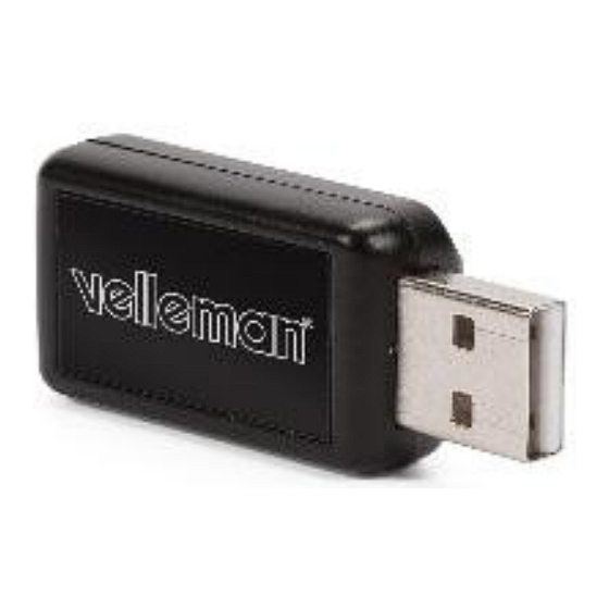 Velleman PCUSBGO1 Bedienungsanleitung