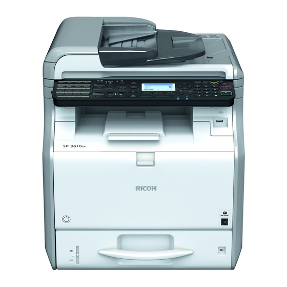 Ricoh SP 3600SF Anwenderanleitung