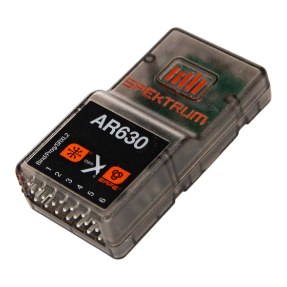 Spektrum AR630 AS3X Bedienungsanleitung