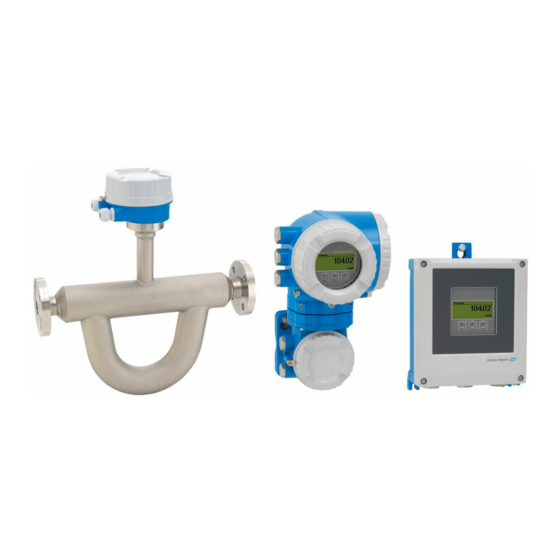 Endress+Hauser Proline Promass Q 500 Betriebsanleitung