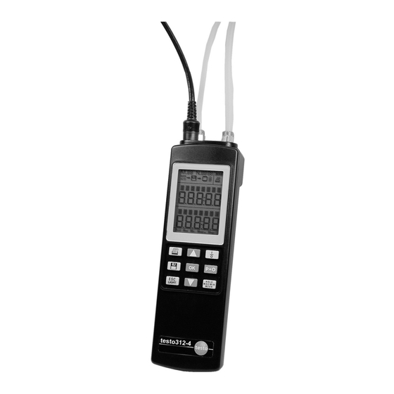 testo 312-4 Bedienungsanleitung