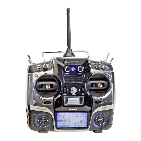 GRAUPNER mx-20 HoTT Bedienungsanleitung