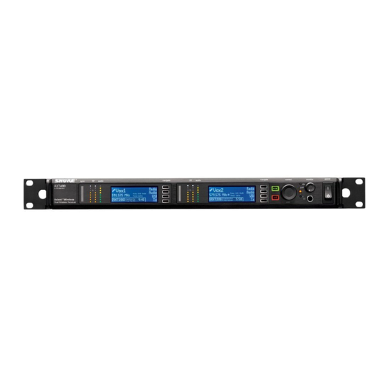 Shure AXT400 Bedienungsanleitung