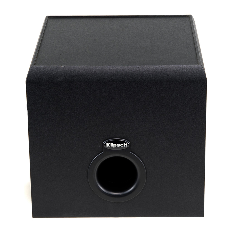 Klipsch PROMEDIA 2.1 Bedienungsanleitung