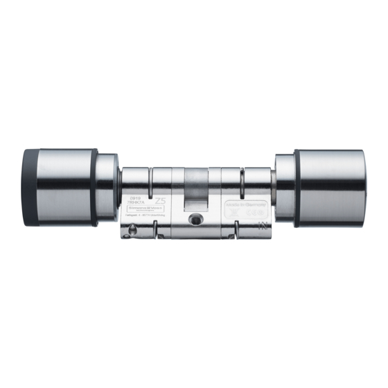 Simons Voss Technologies Cylinder AX Kurzanleitung