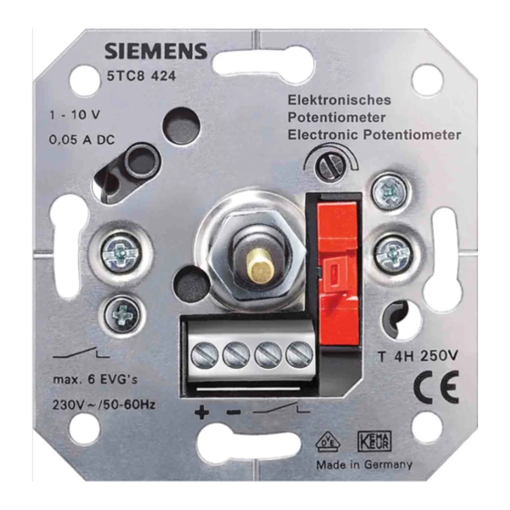 Siemens DELTA Kurzanleitung