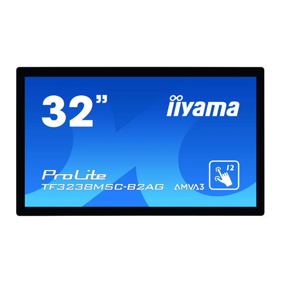iiyama ProLite TF3238MSC Bedienungsanleitung