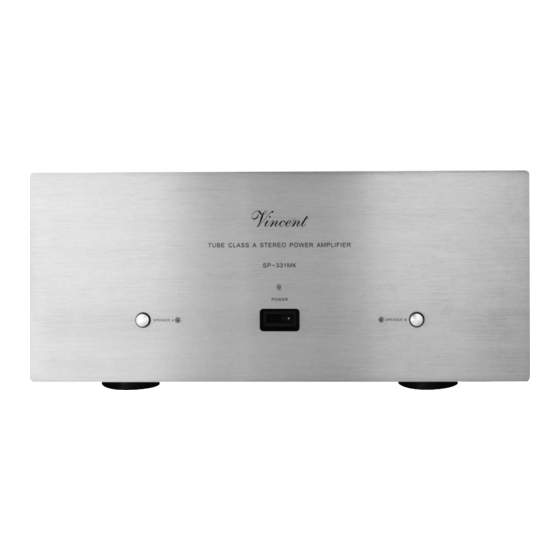VINCENT powerLine SP-331MK Bedienungsanleitung
