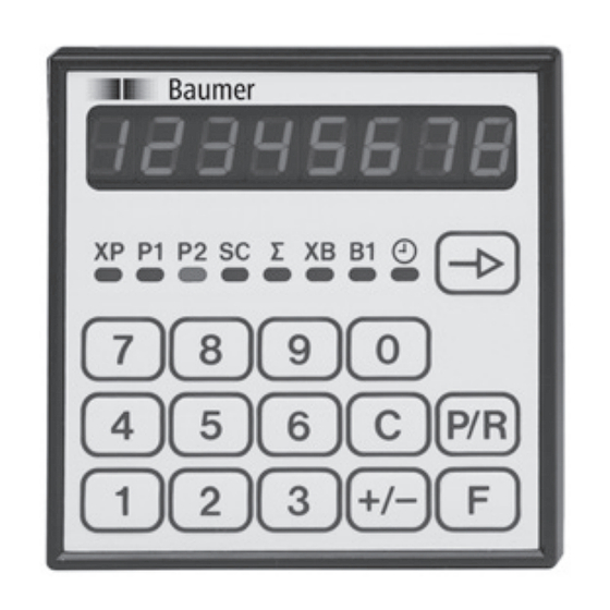 Baumer NE212 Betriebsanleitung