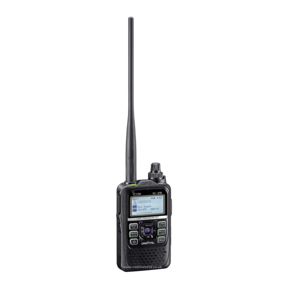 Icom ID-31E PLUS Basis Bedienungsanleitung