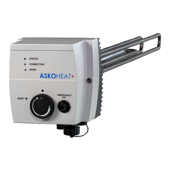 ASKOMA ASKOHEAT+ Montagevorschrift, Gebrauchsanleitung Und Service