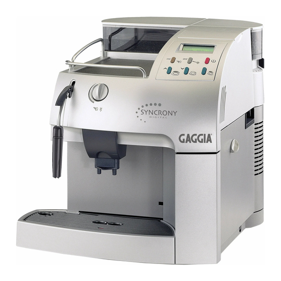 Gaggia SYNCRONY DIGITAL Gebrauchsanweisung