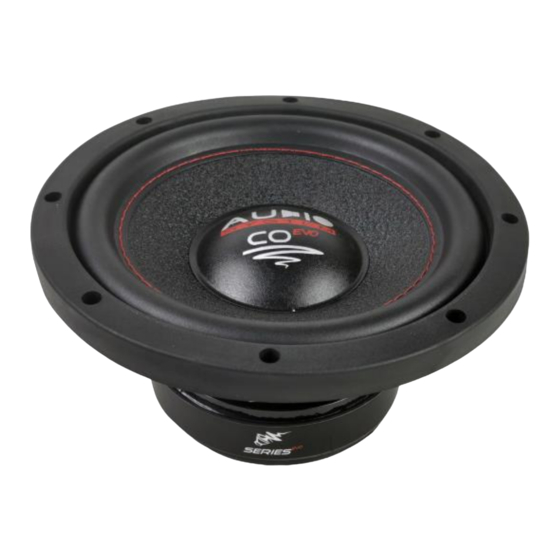 Audio System CO 08 EVO Anleitung