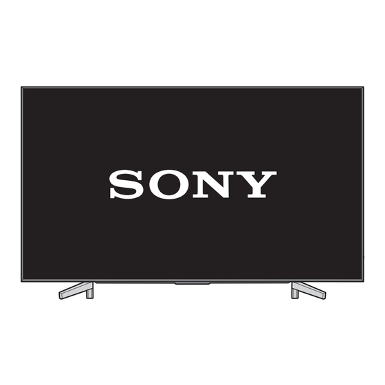 Sony BRAVIA KD-75XF85-Serie Einrichtungshandbuch