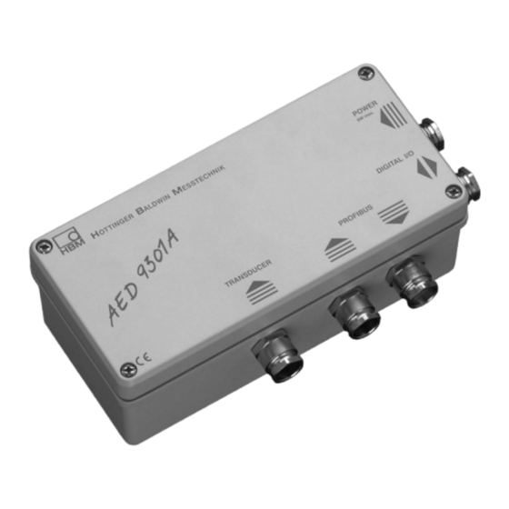 HBM AED9301A Bedienungsanleitung