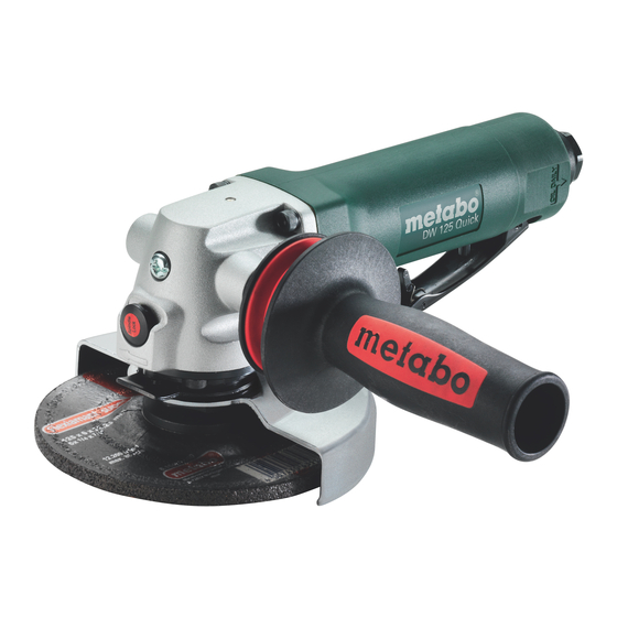 Metabo DW 125 Handbücher